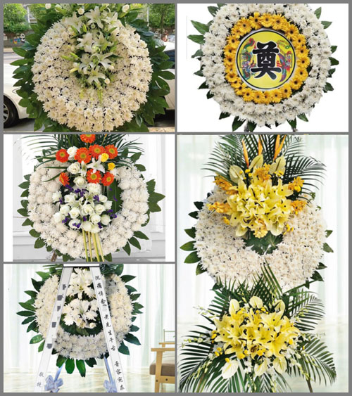 安徽六安市金寨县古碑镇迎河村花圈速递